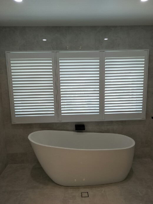 shutters in a bathroom